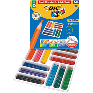 KIDS ÉVOLUTION CLASSPACK 144 CRAYONS COULEURS ASSORTIS