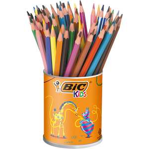 KIDS ÉVOLUTION POT 60 CRAYONS COULEURS ASSORTIS