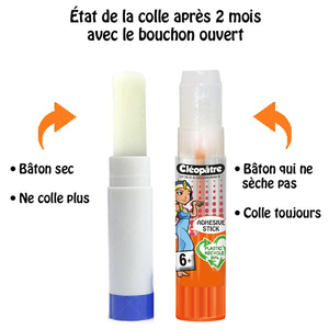 BÂTON COLLE TRANSPARENTE 21G