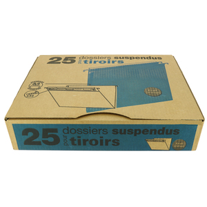 25 DOSSIERS SUSPENDUS TIROIR FOND 15MM