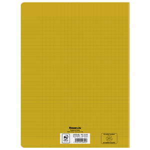 CAHIER PP RECYCLÉ 24X32 96P SÉYÈS JAUNE