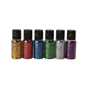 6 SALIÈRES 35ML PAILLETTES LONGUES COLORIS ASSORTIS