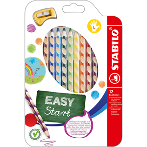 EASYCOLORS 12 CRAYON COULEURS GAUCHER