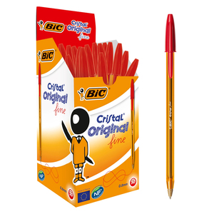 BIC CRISTAL FINE STYLO BILLE ROUGE