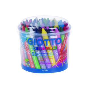 CERA MAXI POT 60 CRAYONS À LA CIRE COLORIS ASSORTIS