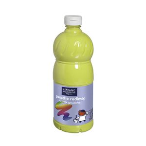 LEFRANC FLACON GOUACHE 1L CITRON