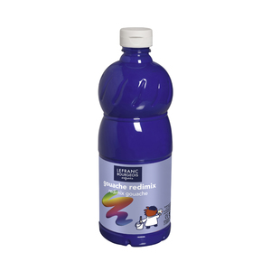 LEFRANC FLACON GOUACHE 1L COBALT