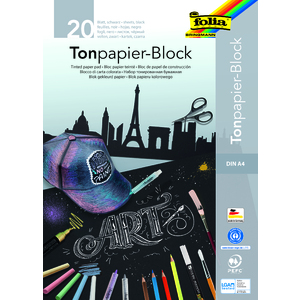 BLOC DESSIN NOIR 20F 21X29,7CM 130G