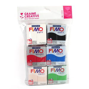 FIMO SOFT 10 PAINS 57G COLORIS DÉCOUVERTE ASSORTIS